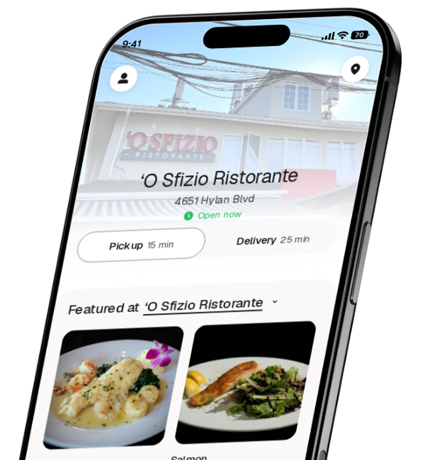 ‘O Sfizio Ristorante app preview